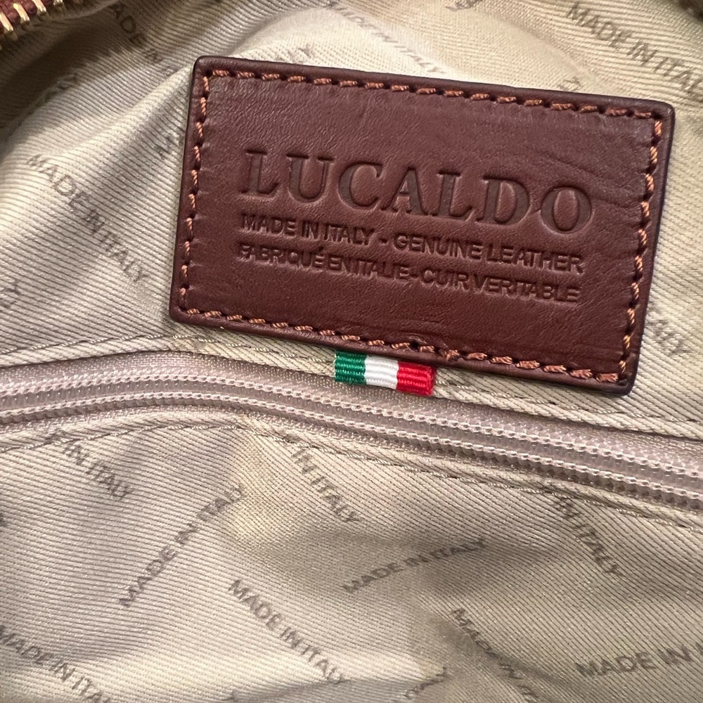 🆕 Lucaldo Firenze Leather Duffle Bag - Picture 7 of 17